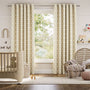 Colorized Little Arches Natural Curtains 6214