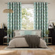 Colorized Dash Teal Curtains 6220