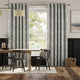 Colorized William Morris Willow Onyx Curtains 6252