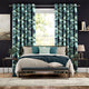 Colorized Marbled Velvet Jade Curtains 6288