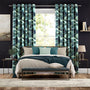 Colorized Marbled Velvet Jade Curtains 6288