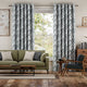 Colorized Brushstroke Geometric Slate Curtains 6291