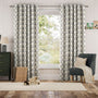 Colorized Tweet Tweet Grey Curtains 6305