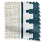 ColorizedSwatch Arlo Oatmeal & Ascott Teal Curtains sample image 6311