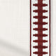 ColorizedZoom Bijou Linen Alabaster & Ascott Rouge Curtains 6313