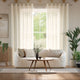 Colorized Aurelie Voile Pearl Curtains 6341