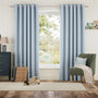 Colorized Suki Stripe Sky Blue Curtains 6505