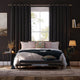 Colorized Cambridge Velvet Blackout Pewter Curtains 6583