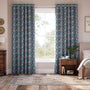 Colorized Glen Lyon Navy Curtains 6603