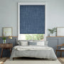 Colorized Thermal Luxe Dimout Whale Blue Roller Blind