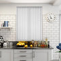 Colorized Alloro Snowdrop Vertical Blind 8193