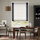 Colorized Mariner White Roman Blind 8229