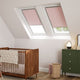 ColorizedZoom Expressions Blush Pink Blackout Blind for VELUX® Windows 8258