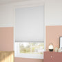 ColorizedZoom Electric DuoShade Cordless Chalk Thermal Blind 9027