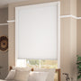 ColorizedZoom Electric DuoShade Cordless Arctic White Thermal Blind 9042