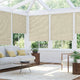 ColorizedZoom Electric DuoLight Cordless Grain Parchment Thermal Blind 9053