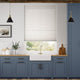 Colorized Electric DuoLight Cordless Crackle Alabaster Thermal Blind 9055