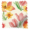 ColorizedSwatch Golden Tulips Pink & Yellow Curtains sample image 9064