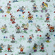 ColorizedPLA Mickey & Minnie Blue Curtains 9126