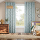 Colorized Mickey & Minnie Blue Curtains 9126