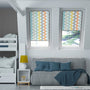 Colorized Expressions Lintu Birds Fruit Punch Blackout Blind for FAKRO® Windows