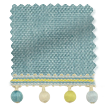 ColorizedSwatch Thermal Luxe Dimout Teal & Spring Roller Blind sample image 9145