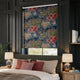 ColorizedZoom Fiore Velvet Slate Blue Roller Blind 9194