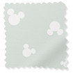 ColorizedSwatch Mickey Spots Blackout Sea Salt Roller Blind sample image 9275