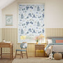 Colorized Twist2Go Winnie The Pooh Blackout Toile Blue Roller Blind 9300