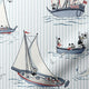 ColorizedPLA Twist2Go Splash Blackout Donald Nautical Border Powder Blue Roller Blind 9316