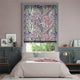 Colorized Paradise Botanical Raspberry Roman Blind 9327