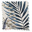 ColorizedSwatch Inky Botanical Blue Stone Roman Blind sample image 9334
