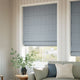 ColorizedZoom Giverny Navy Roman Blind 9362