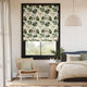 Colorized Monkey Business Linen Roman Blind 9369