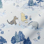 ColorizedPLA Winnie The Pooh Toile Blue Roman Blind 9395
