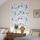 ColorizedZoom Winnie The Pooh Toile Blue Roman Blind 9395