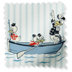 ColorizedSwatch Donald Nautical Border Duck Egg Roman Blind sample image 9399