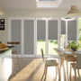 Colorized BiFold ClickFIT DuoLuxe Pewter Pleated Blind 2047