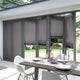 ColorizedZoom BiFold ClickFIT Storm Grey Pleated Blind 2060