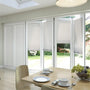 ColorizedZoom BiFold ClickFIT Bone White Pleated Blind 2049