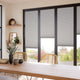 ColorizedZoom BiFold ClickFIT DuoShade Lunar Grey Pleated Blind 2070