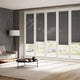 ColorizedZoom BiFold ClickFIT Voile Graphite Grey Pleated Blind 2079