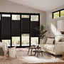 ColorizedZoom BiFold Adapt DuoLuxe Anthracite Pleated Blind 2086