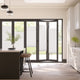 Colorized BiFold Adapt DuoLuxe Ice White Pleated Blind 2090