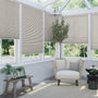 ColorizedZoom DuoShade Cordless Mosaic Warm Grey Thermal Blind 2213