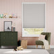 Colorized DuoShade Cordless Strie Soft Grey Thermal Blind 2217