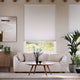 Colorized Double DuoShade Cordless Ash Grey Thermal Blind 2231