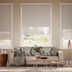 Colorized Electric Alia Pumice Double Roller Blind 2447