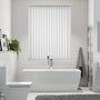 Colorized Helva Blackout White Vertical Blind 2821