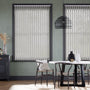 Colorized Laurent Silver Grey Vertical Blind 2845